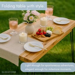 Birch foldable desk/table