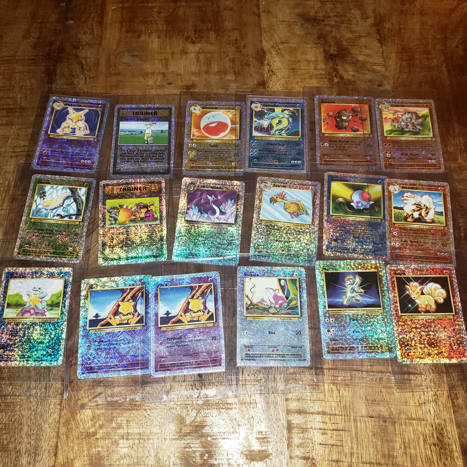 Pokemon cards Legendary collection reverse holos.