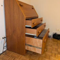 MCM Danish Teak Secretary Desk 