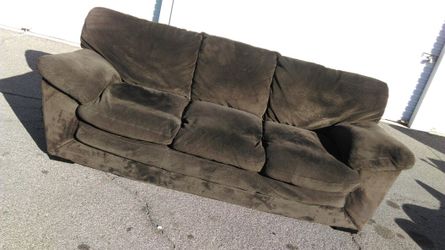 New Chocolate Brown Microfiber couch
