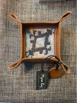 Myra Bag “Crown Azteca Tray” 5.5 x 5.5” NWT Leather & Wool