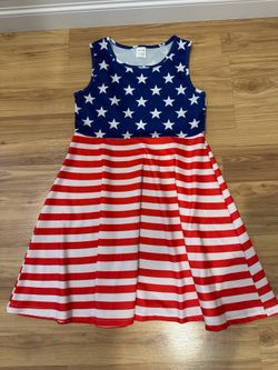 Cute stars and stripes dress girls size med