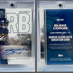 2024 Topps Signature Class - Blake Corum - Rookie Class Auto Variation