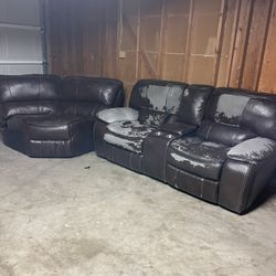 Free Sofa Recliner And Corner Piece