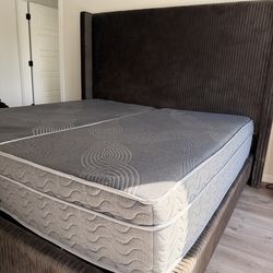 King frame and mattress