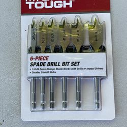 Spade Drill Bit Set