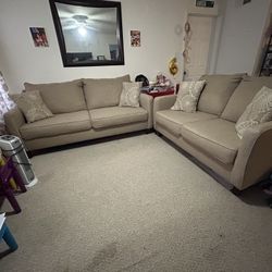 Ashley’s Brand - Couch Set With 4 Pillows