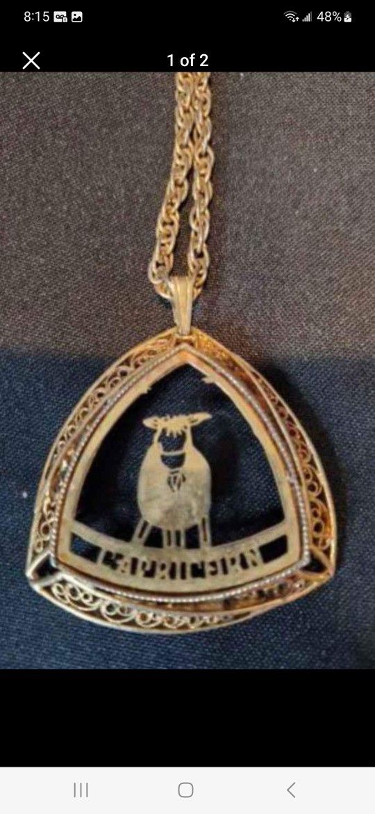 Vintage Capricorn Necklace