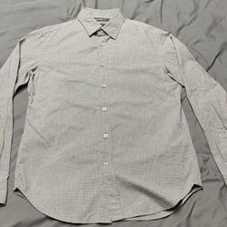 Men’s Banana Republic Camden Fit Gray Button Down Shirt - Size Small