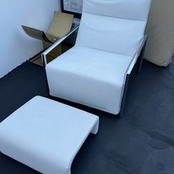  chair/ seat and footstool / ottoman