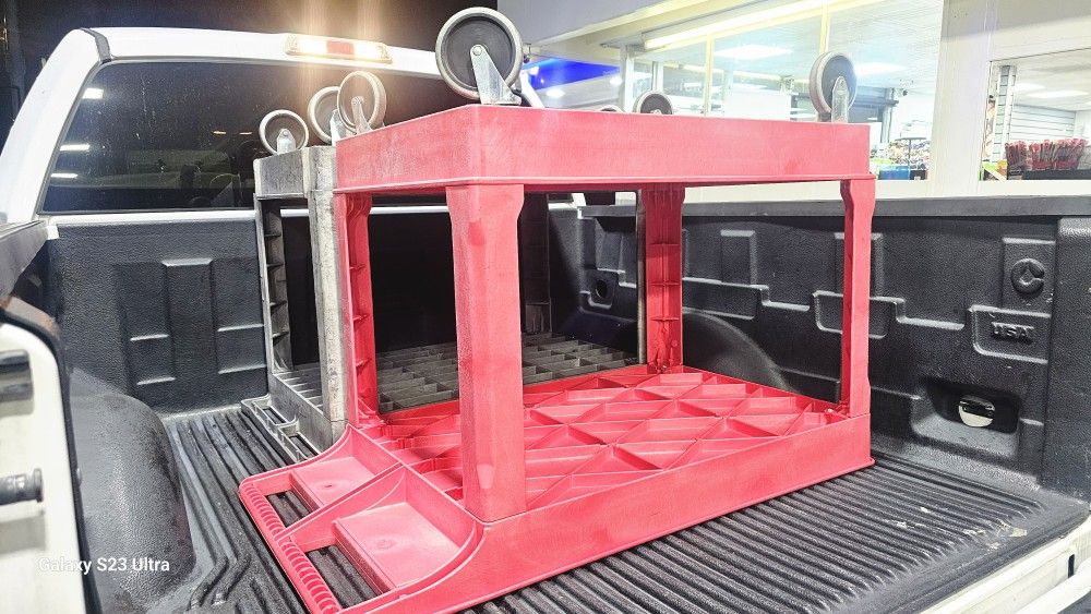 Uline Work Cart RED