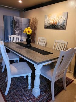Dining table 6 chairs