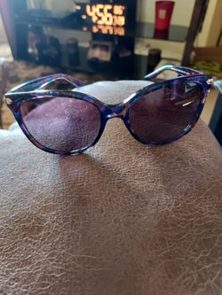 Coach Confetti Purple Sunglasses & Case