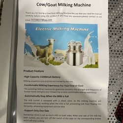 Goat Cow Milking Machine