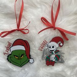 Personalized 4inch Acrylic Ornaments 