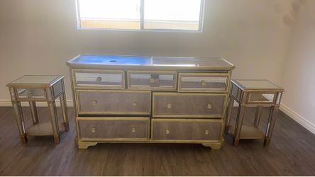 Z Gallerie dresser and side tables