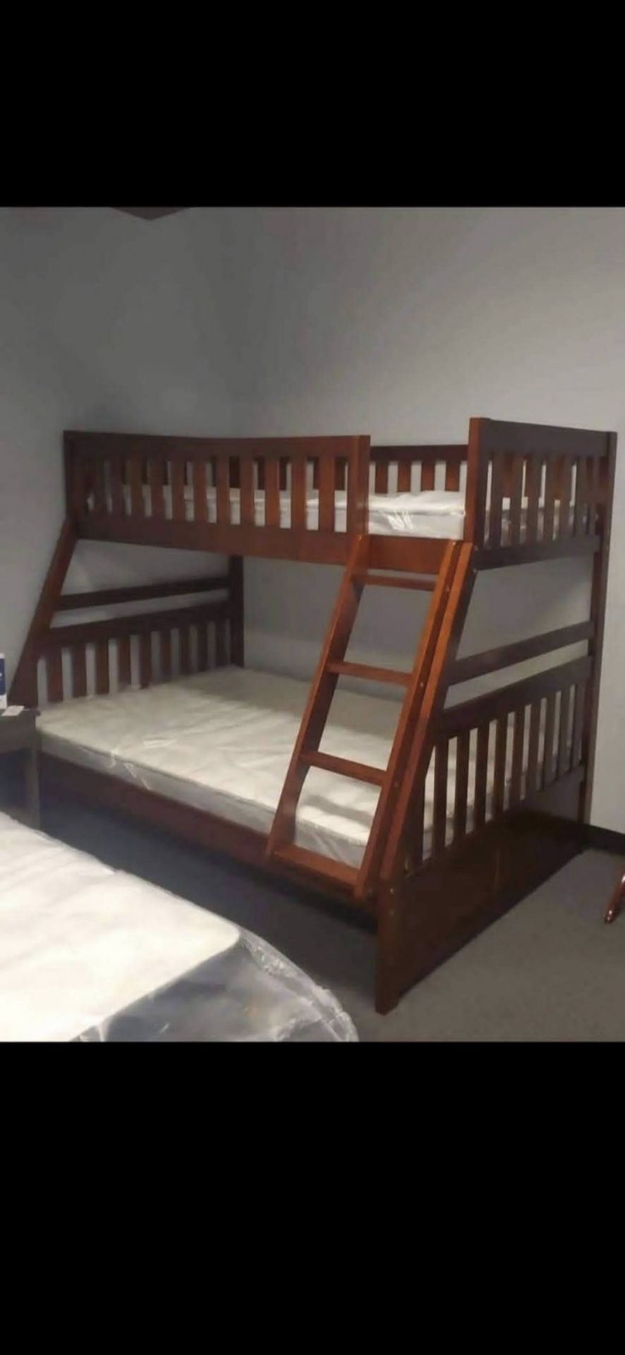 New Twin/Full Bunk bed + Mattress 