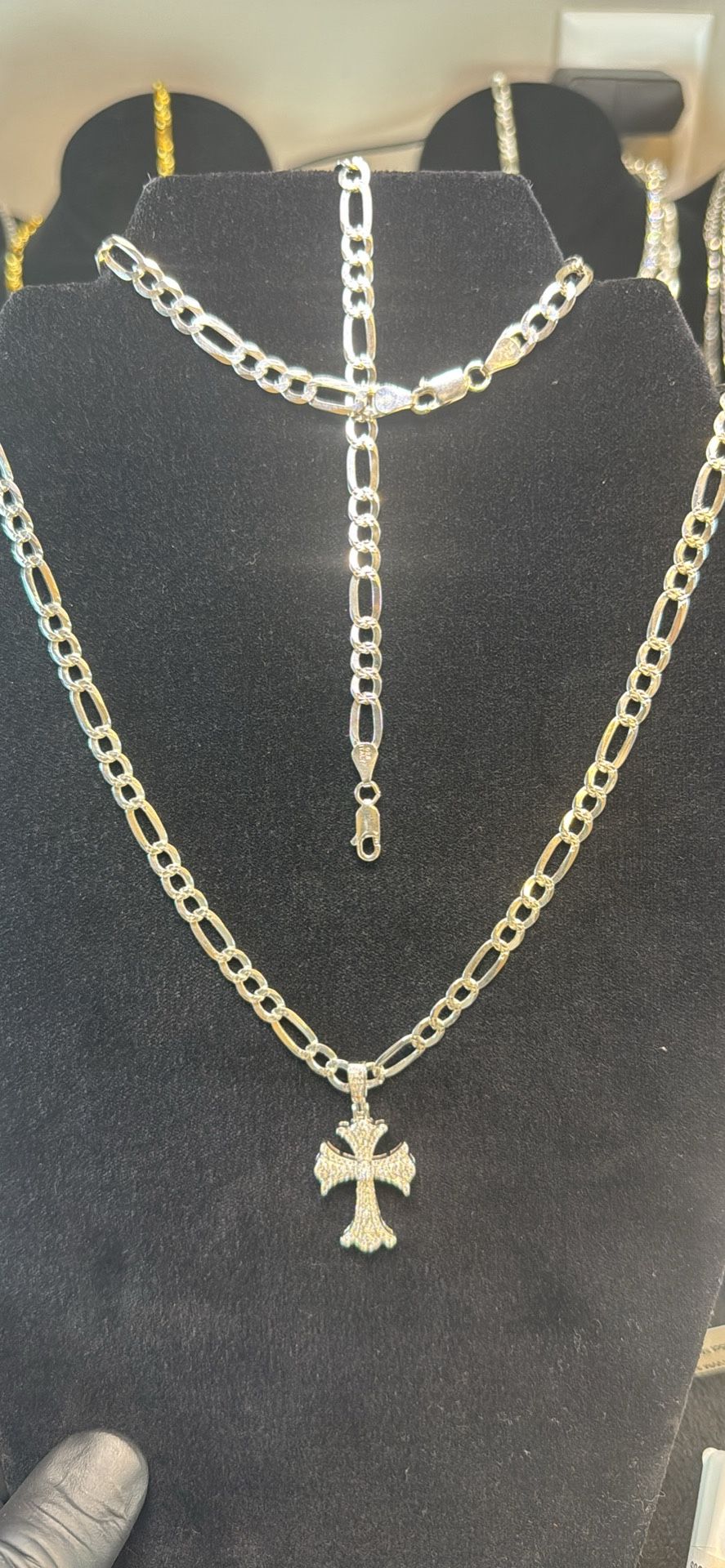 Figaro Chain and bracelet Combo