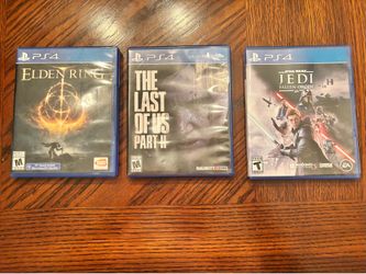PS4 Games Bundle – Elden Ring, The Last of Us Part II & Star Wars Jedi