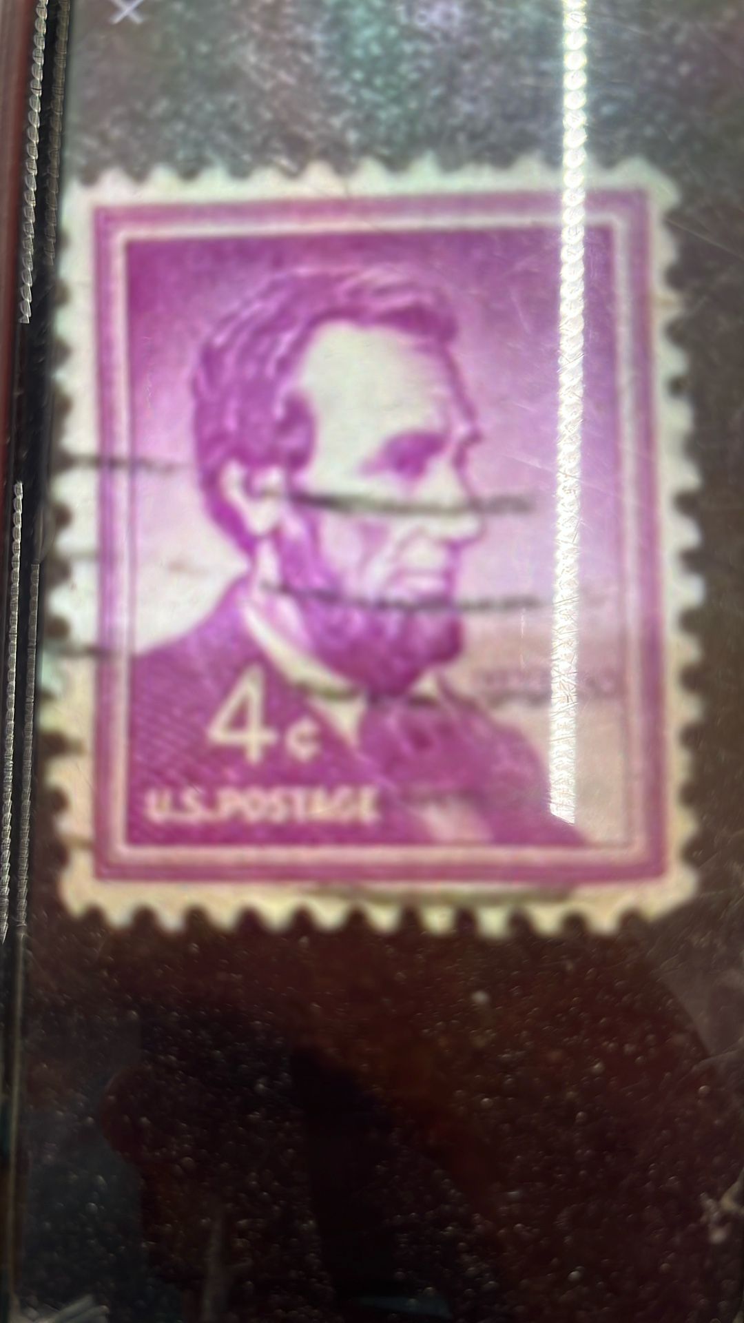 4¢ Purple Lincoln Stamp 1954 SuperRare!!,All Products : American Fashion Style Bags On Sale