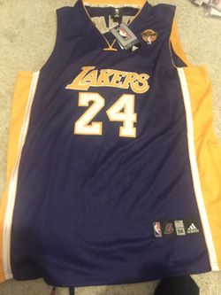 Kobe Bryant jersey XXL purple all sewn