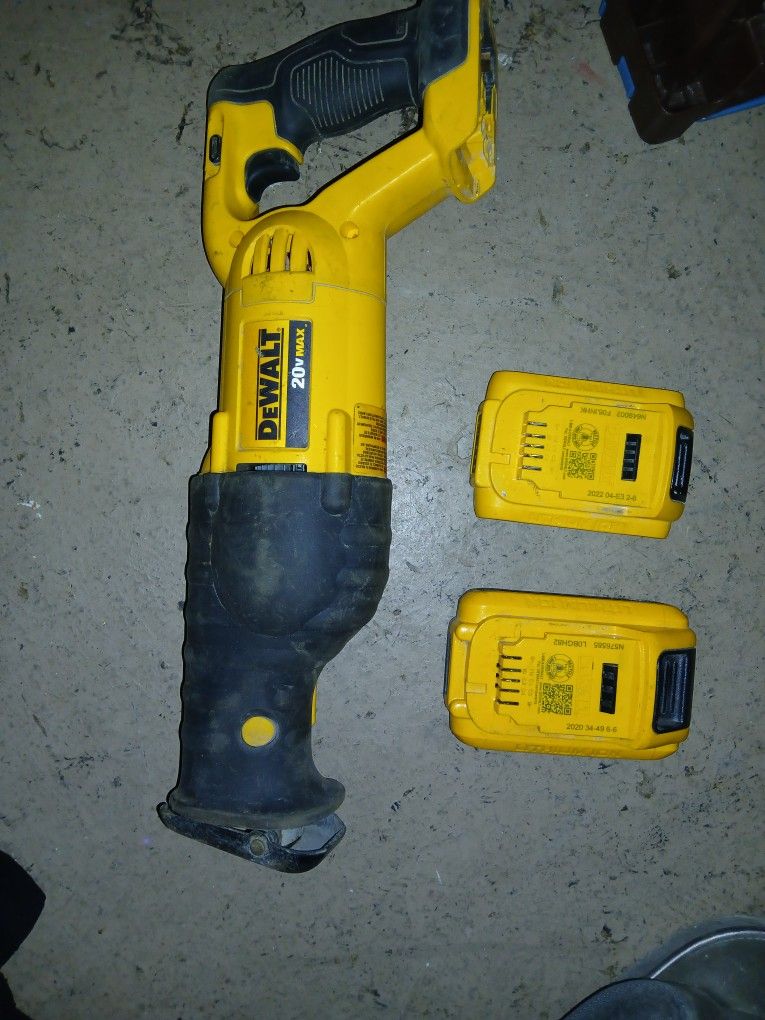 Dewalt Saw Zal  2 Batteries No Charger