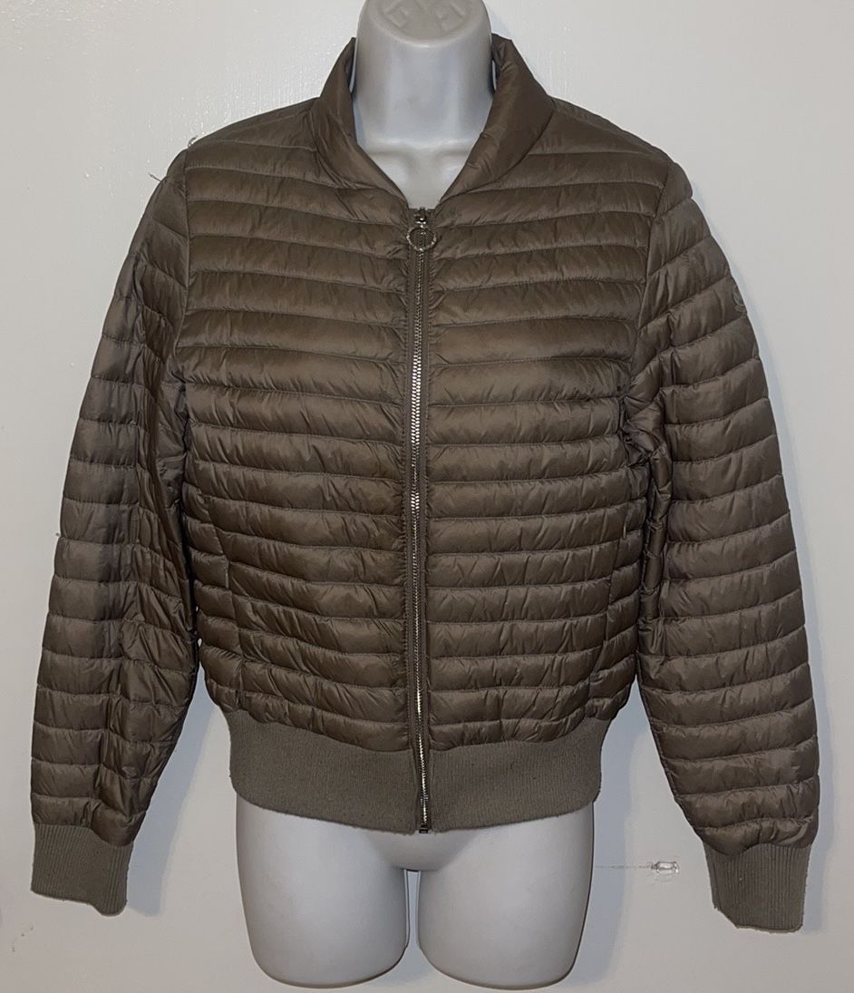 Micheal Kors packable down fill Jacket green size S