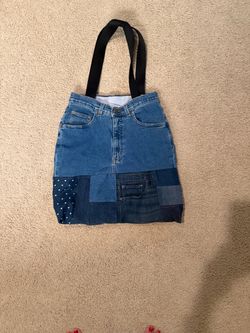 Handmade Patchwork Denim Tote Bag
