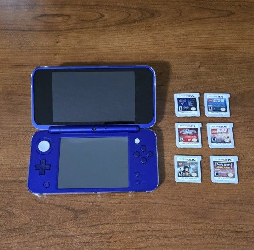 Nintendo 2DS XL Purple Silver Edition With Games