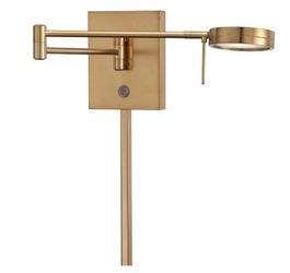 Kovacs 1 Light 6.25" LED Plug In Wall Sconce in Honey Gold