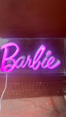 Neon Barbie sign