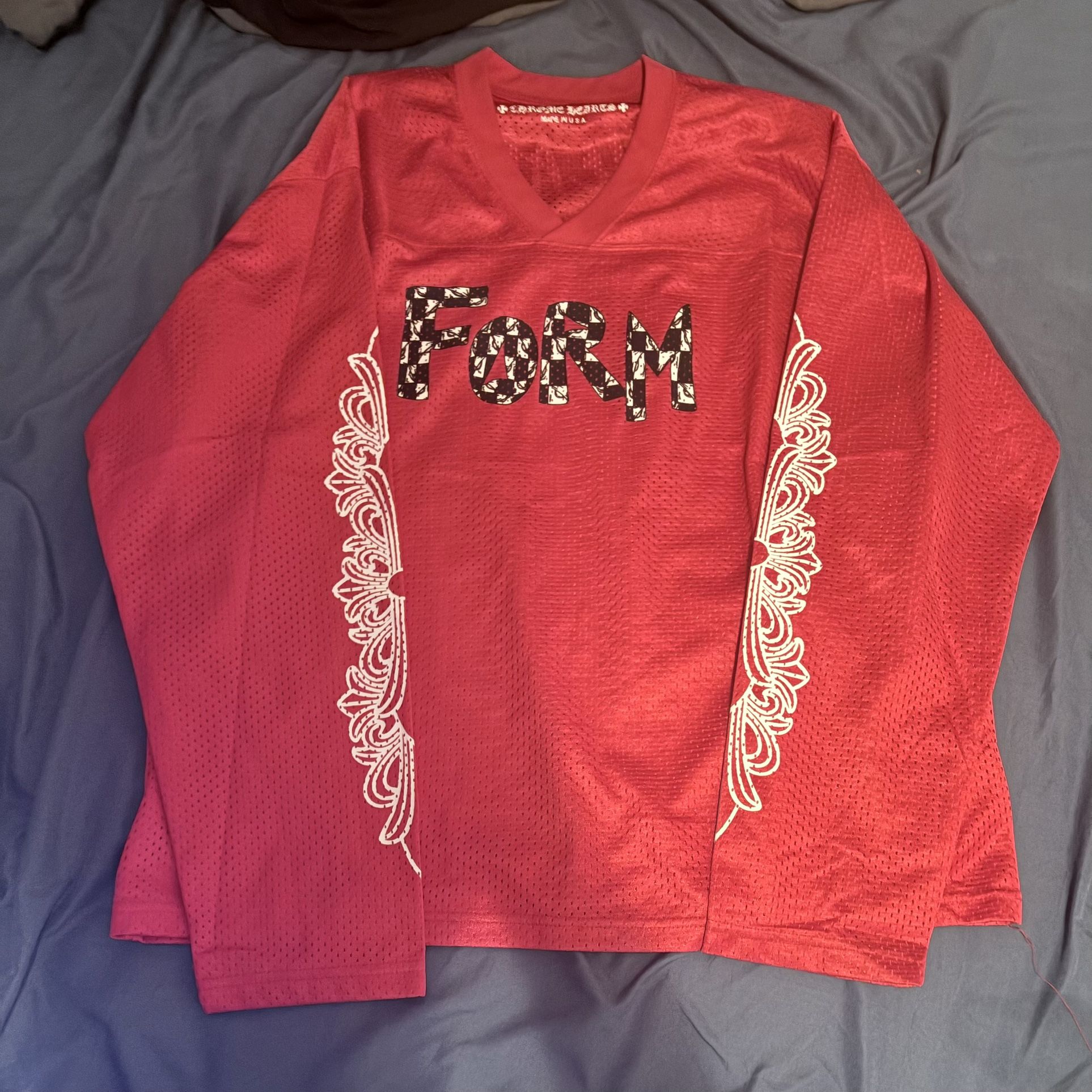 Chrome Hearts, Matty, Boy, Long Sleeve Jersey Red,All Products : American Fashion Style Bags On Sale