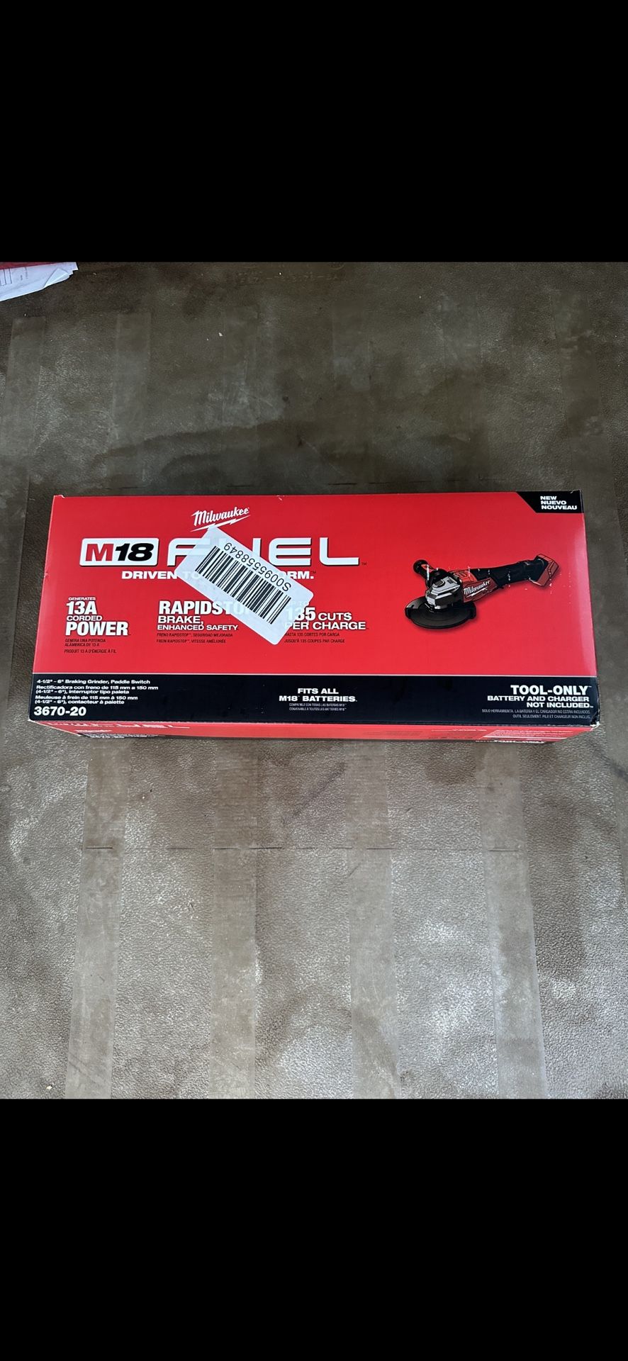 M18 FUEL 18-Volt Lithium-Ion Brushless Cordless 4-1/2 in./6 in. Braking Grinder with Paddle Switch (