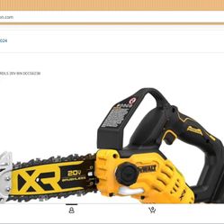 Dewalt Chainsaw Pruning CRDLS 20V 8IN DCCS623B