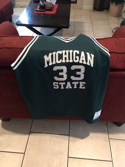 Magic Johnson Michigan state jersey