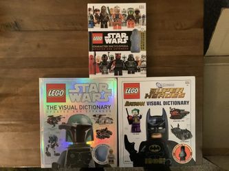 Lego Visual Dictionary books Star Wars & DC