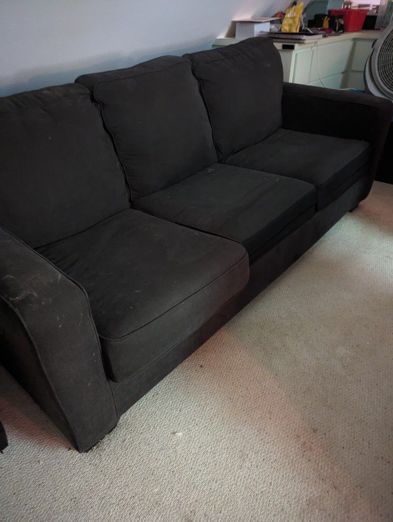Charcoal Pull Out Sleeper Couch