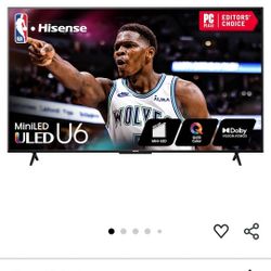 65"  QLED Hisense TV