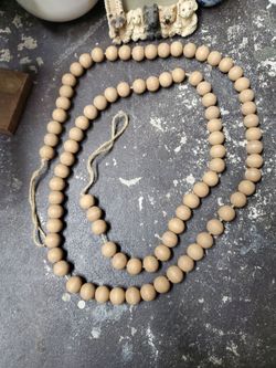 Large wood beads