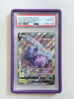 PSA 10 Galarian Slowking V Fusion Strike 
