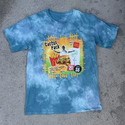 Blue & yellow Travis Scott Cactus Jack T-shirt  size Large