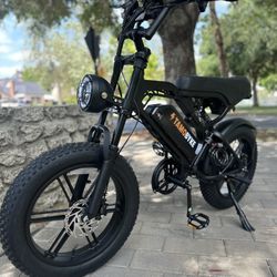 🔥 Fast 1000W E-Bike – 32MPH, Full Suspension + Anti-Theft Alarm | Limited Stock! 🔥