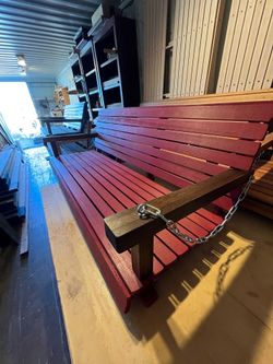 PORCH SWINGS 60”Wide/Colonel Red$300