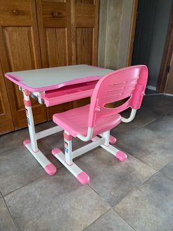 VIVO Adjustable Children’s Desk Set (Pink)