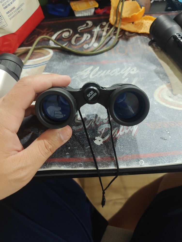 Binoculars Binocular Folding Optics Educational Learning Telescope Bird Watching(Color:Black)