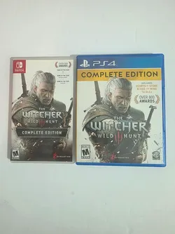 The Witcher 3 Wild Hunt Complete Edition Switch + PS4 Lot Bundle CIB