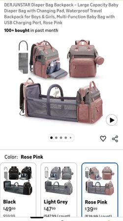 Diaper bag pink