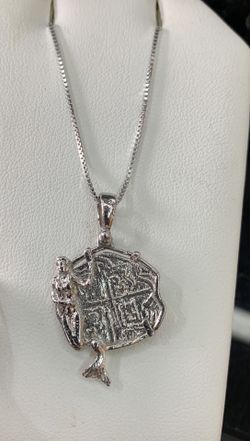 Atocha silver coin necklace