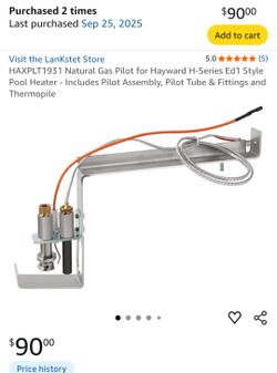 Hayward pool heater pilot NG