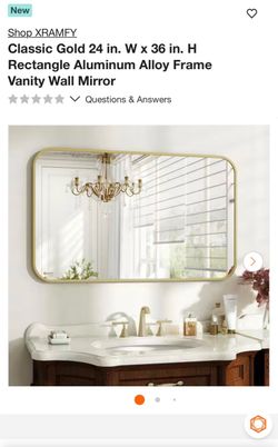 Gold mirror